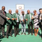 AUBREY MODIBA AT SPORTS FACILITY