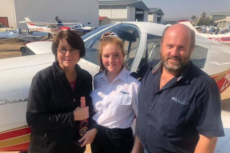 Tragic Schoolgirl, 16, Poses Proudly After First Solo Flight Days Before Dying In Crash In Pretoria