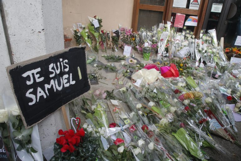Demonstrations Throughout France In Tribute To Beheaded Teacher