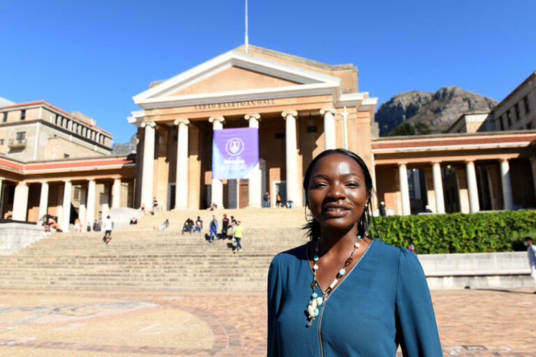 UCT chemical engineering graduand Sarah Nzeka exemplifies the spirit of not giving up