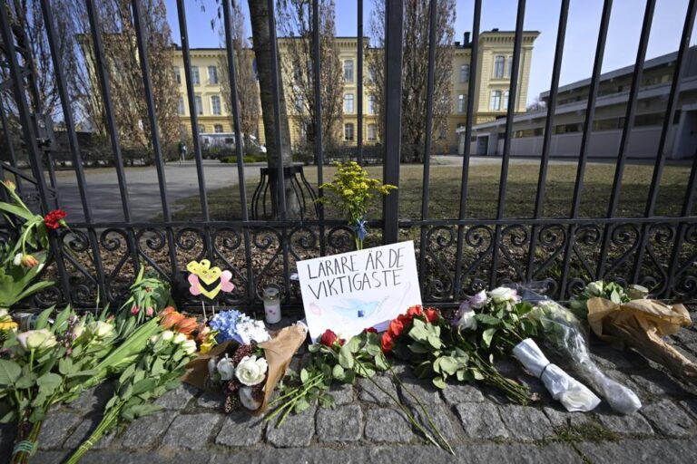2 teachers killed at Swedish high school, student arrested