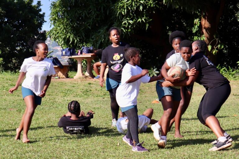 Former South African national rugby player shares sport that ‘saved’ him with girls he coaches