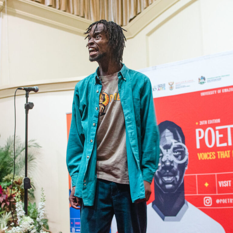 UKZN honours student Kwanele Nyembe named the 2022 National Poetry Slam Champion