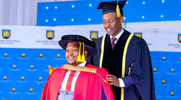 Academically inclined taxi boss obtains his PhD at Fort Hare University