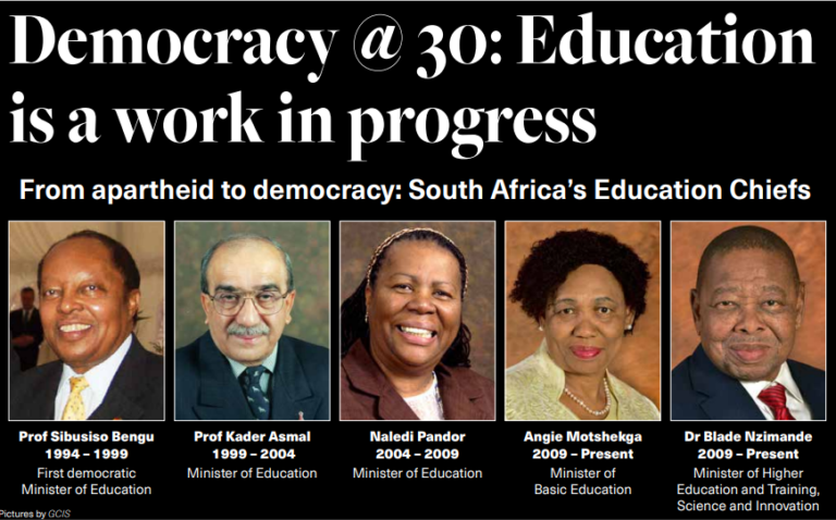 Democracy at 30: Education is a work in progress