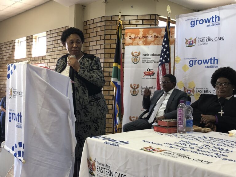 Motshekga hands over infrastructure project at Zwelemfundo Primary School