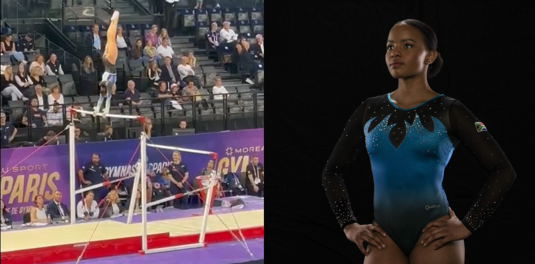 SA gymnastics gold medallist improves her game at World Challenge in Paris