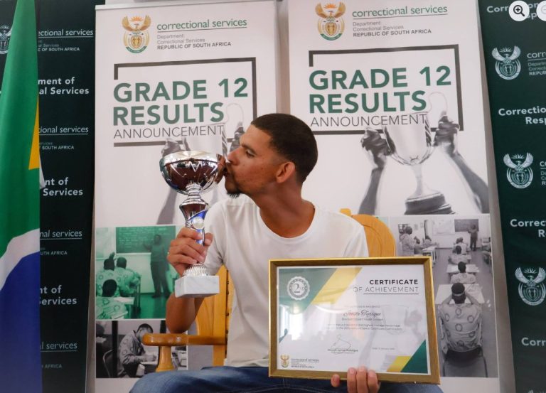 Correctional services schools average 94.4% matric pass rate