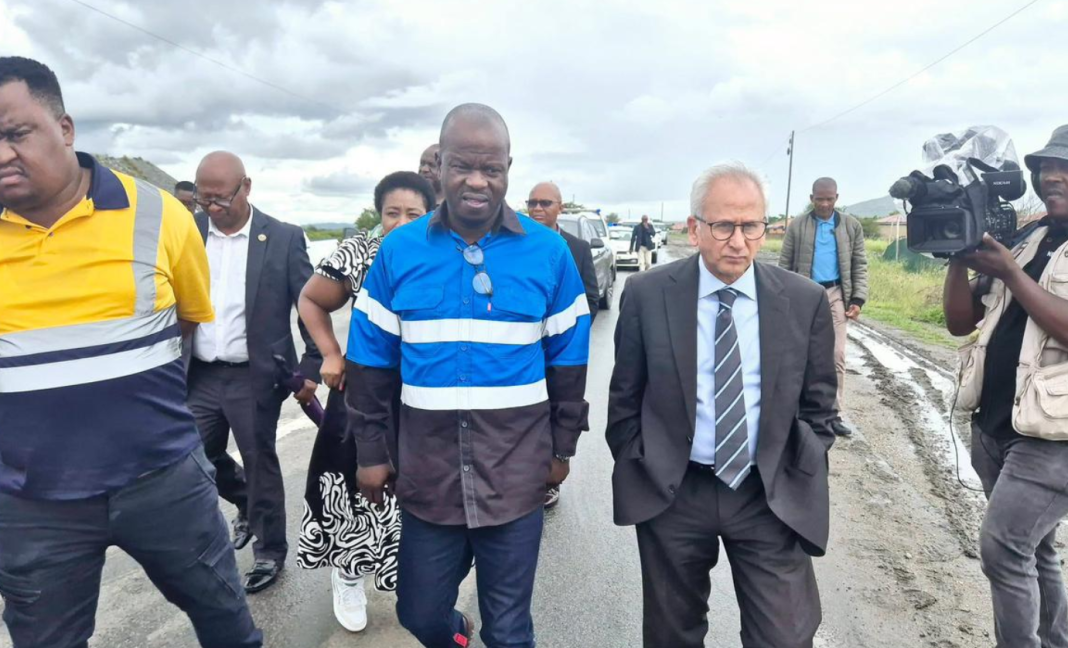 An image of Premier Lazarus Mokgosi.