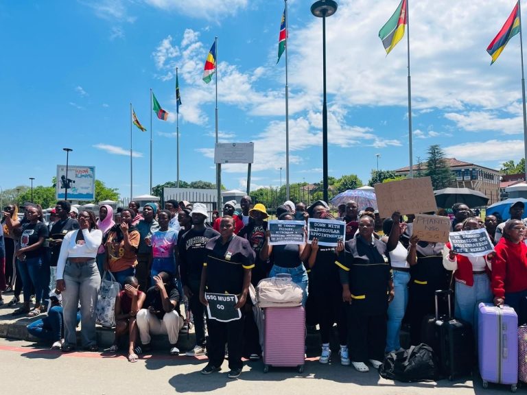 Cape Peninsula University students hold protest outside SONA