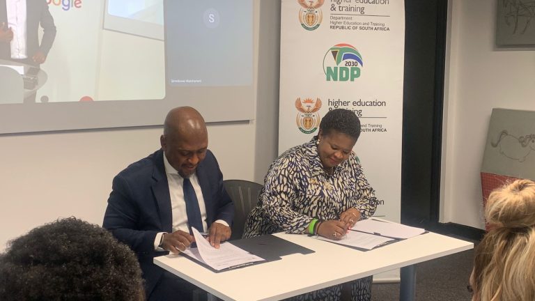 DHET, Google sign AI skills deal with 10,000 scholarships